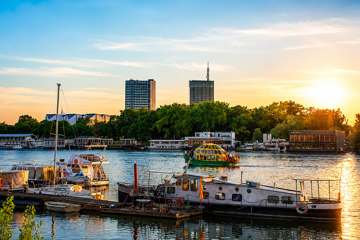 Sunset Cruise Belgrade on the Sava and Danube